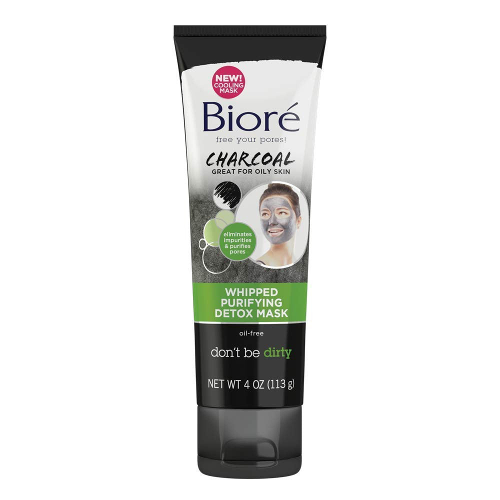 Biore Charcoal Whipped Purifying Detox Face Mask, 4 Oz